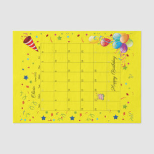 Happy Birthday June 2022 Tissue Paper