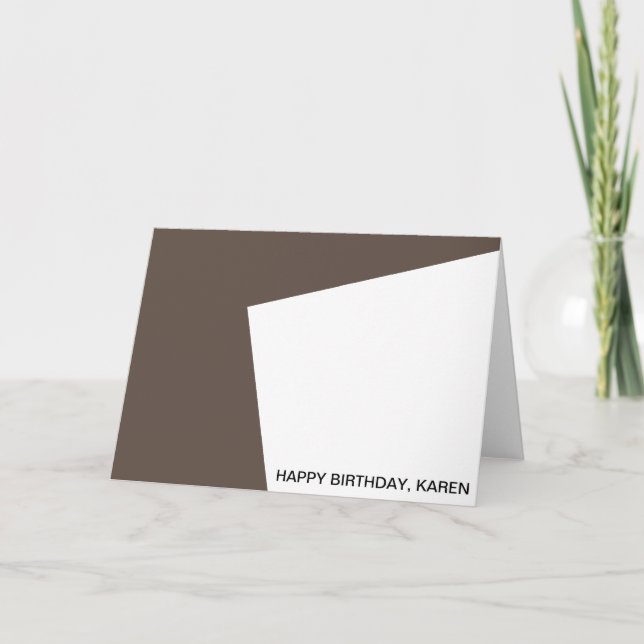 Happy birthday, Karen Card (Front)