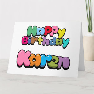 Happy Birthday Karen Card