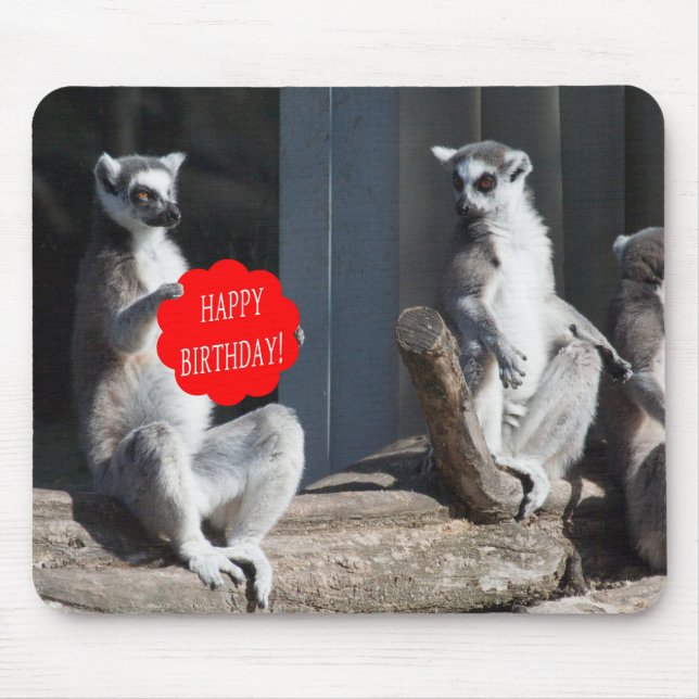 Happy Birthday Katta Mouse Mat (Front)