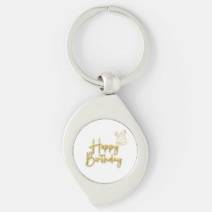 Happy Birthday Key Ring