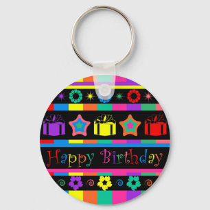 Happy Birthday Key Ring