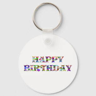 Happy Birthday Key Ring