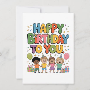 Happy Birthday Kids Card