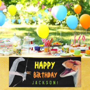 Happy Birthday Kids Dinosaur Birthday Banner