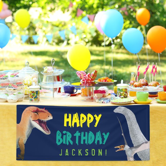 Happy Birthday Kids Dinosaur Birthday Banner (Creator Uploaded)