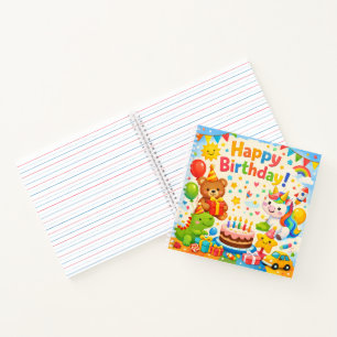 Happy Birthday Kids Party Notebook