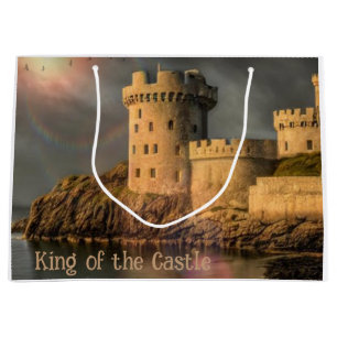 Happy Birthday King Of Castle Large Gift Bag