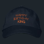 Happy Birthday KING Printed text Celebration-Hat Embroidered Hat<br><div class="desc">Introducing the "Happy Birthday King" Text Hat, a celebratory accessory fit for royalty, At the forefront of this hat is the jubilant "Happy Birthday King" text embroidery, adorned with vibrant colours and playful font Crafted with joy and festivity in mind, this hat is designed to make the wearer feel like...</div>