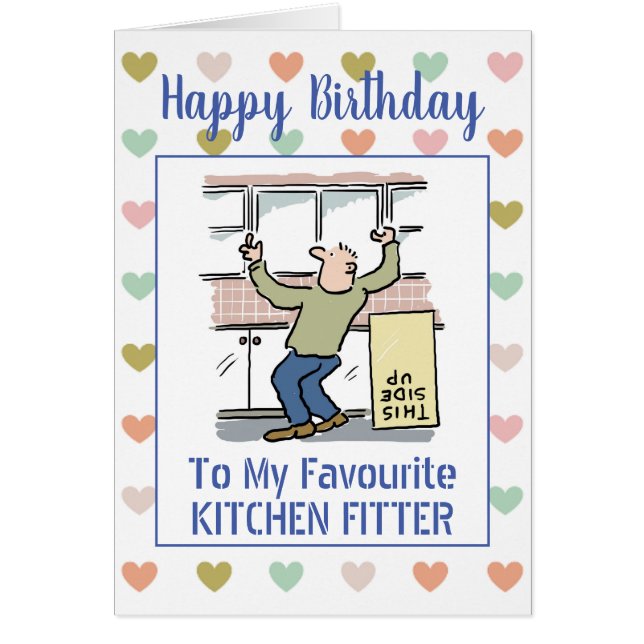 Happy Birthday Kitchen Fitter (Front)