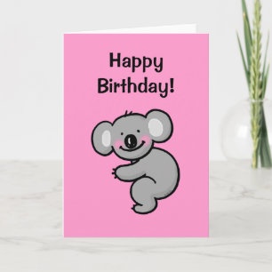 Happy birthday (koala bear) card