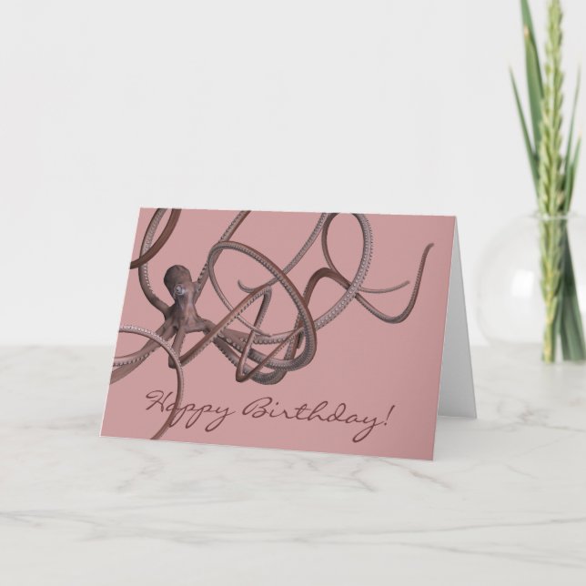 Happy Birthday Kraken Card (Front)