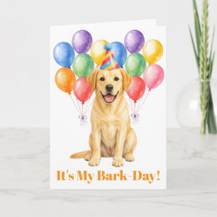Happy Birthday Labrador Dog Pet Party Card