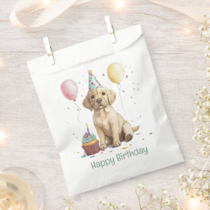 Happy Birthday Labrador Retriever Dogs Favour Bags