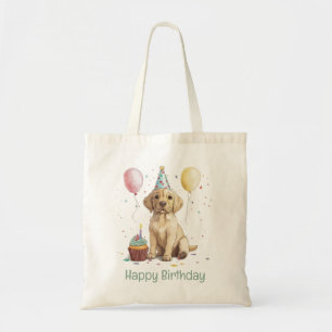 Happy Birthday Labrador Retriever Dogs Tote Bag