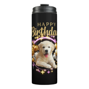 Happy Birthday Labrador Retriever Thermal Tumbler