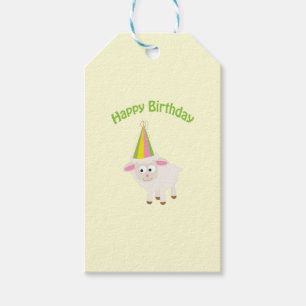Happy Birthday Lamb Gift Tags