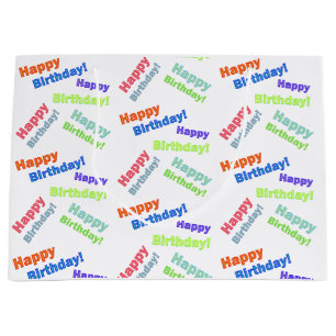 Happy Birthday Large Gift Bag