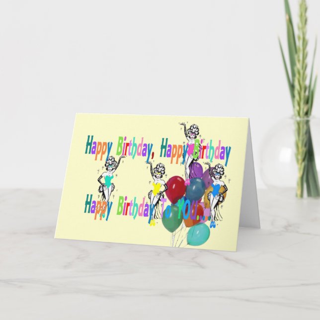 HAPPY BIRTHDAY LAS VEGAS Card (Front)