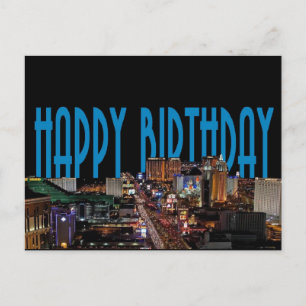 HAPPY BIRTHDAY Las Vegas Postcard