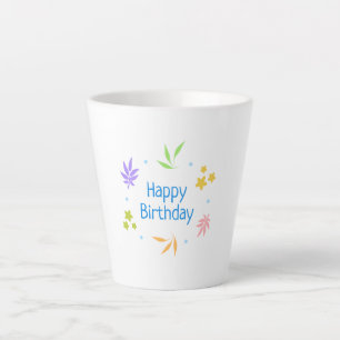 Happy Birthday Latte Mug