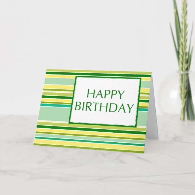 happy birthday (lemonLime) Card (Front)