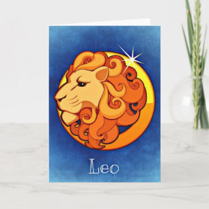 Happy Birthday Leo Zodiac Horoscope August Card
