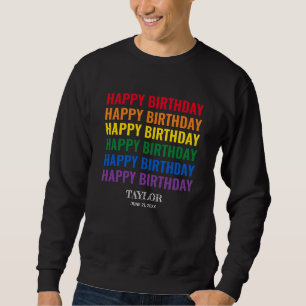 Happy Birthday LGBT Pride LGBTQ Transgender Sweatshirt