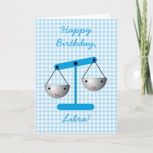 Happy Birthday, Libra! Card (Front)