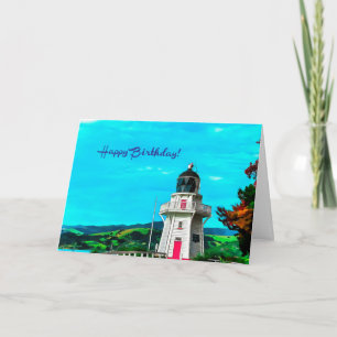 Happy Birthday Lighthouse Card