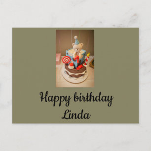 Happy birthday Linda Postcard