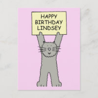 Happy Birthday Lindsey Carton Cat