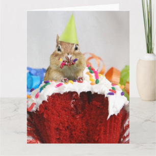 Happy Birthday Little Chipmunk Card