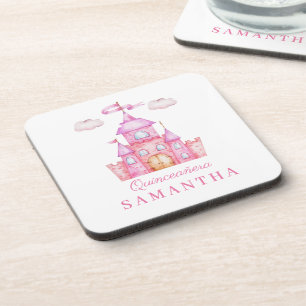 Happy birthday little princess castle coaster