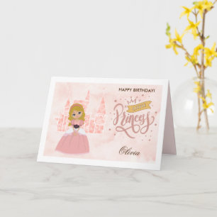 Happy Birthday, Little Princess. Custom Name Card