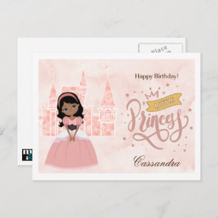 Happy Birthday, Little Princess. Custom Name  Postcard