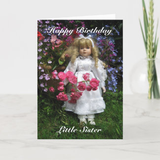 Happy Birthday little sister Card