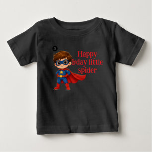 Happy Birthday Little Spider Toddler T-Shirt
