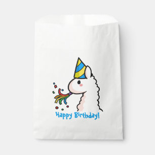 Happy Birthday Llama Favour Bags
