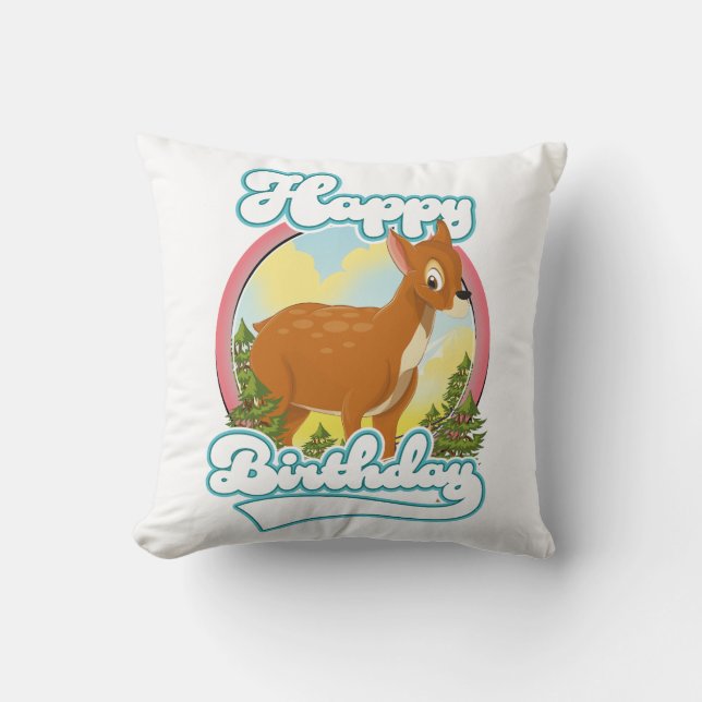 Happy Birthday Logo Cushion (Front)