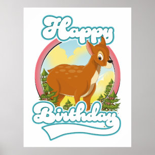 Happy Birthday Logo Poster