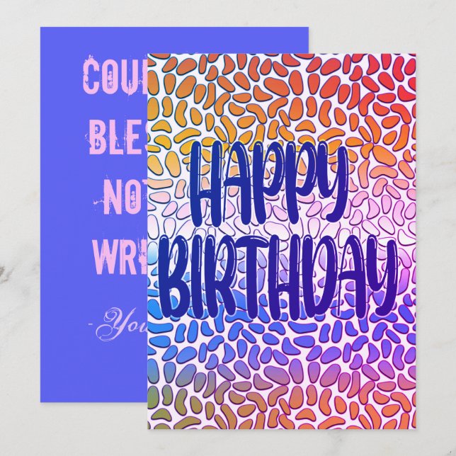 Happy birthday love ! (Front/Back)