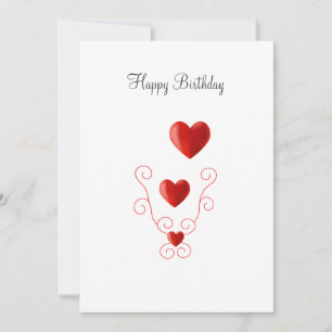 Happy Birthday Love Hearts Birthday
