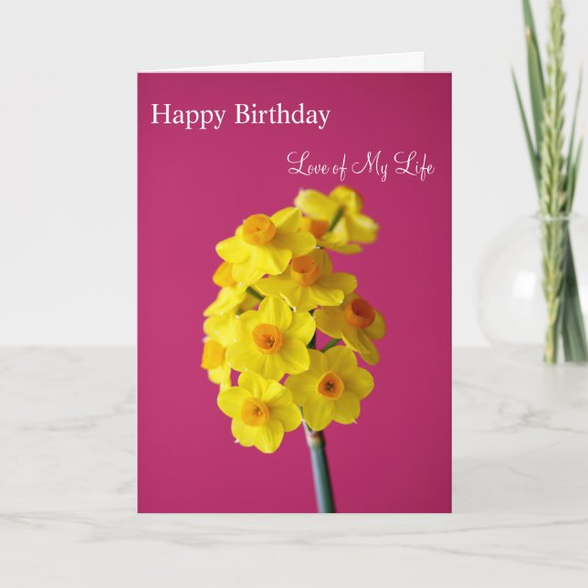 Happy Birthday Love of My Life Card (Front)