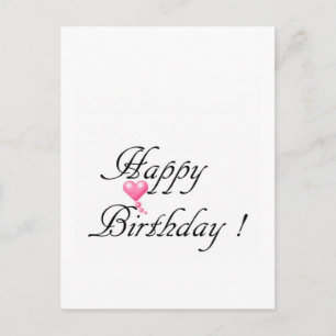 Happy Birthday Love Postcard