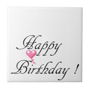 Happy Birthday Love Tile