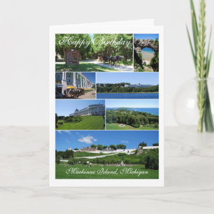 Happy Birthday, Mackinac Island Collage Card