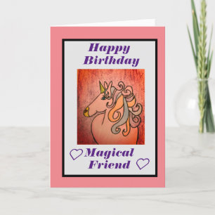 Happy Birthday Magical Friend card