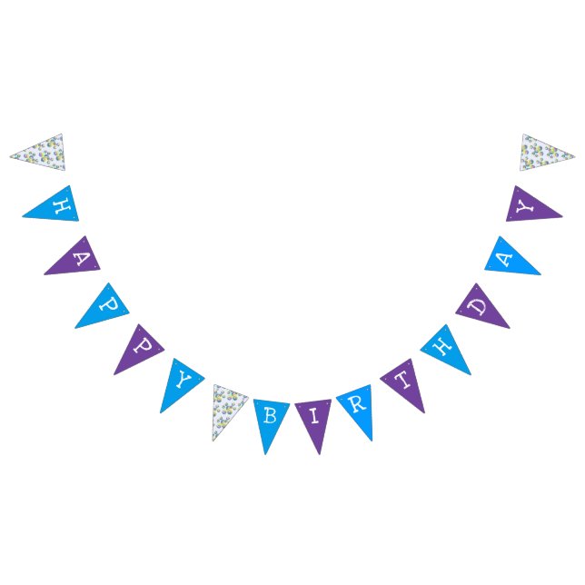 Happy Birthday Magical Pink Unicorn Horse Hearts Bunting (All)