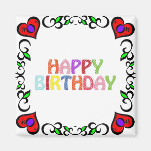 Happy Birthday Magnet